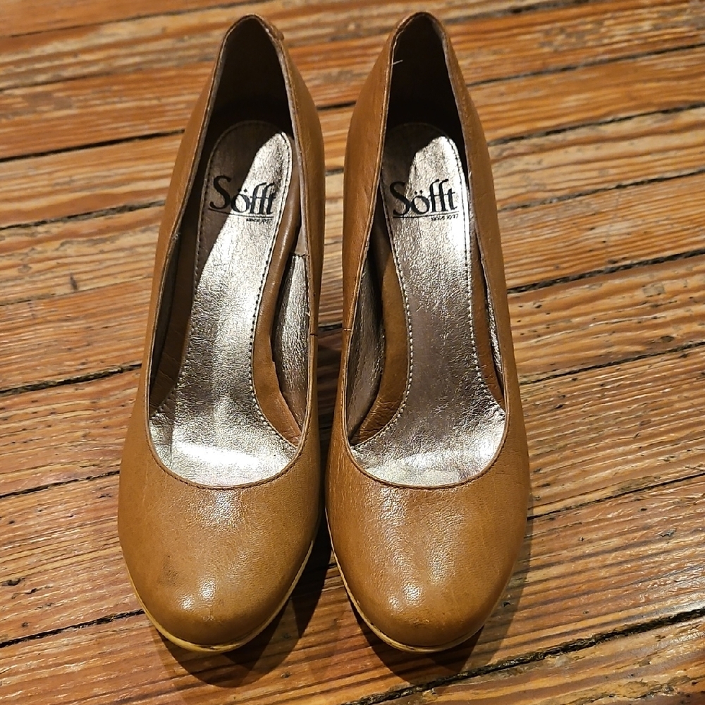 Sofft Women's Tan Leather Heels